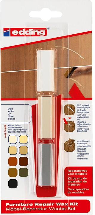 Produktbild Edding Möbel Reparaturwachs Set (White, 1 x)