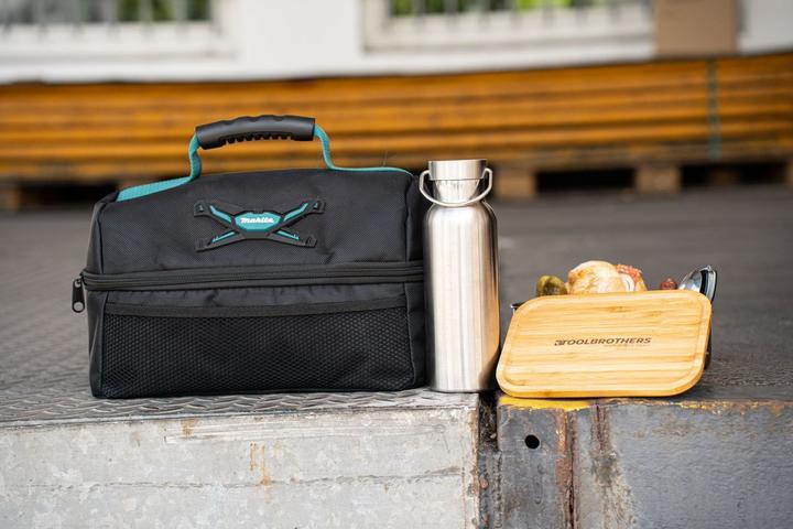 Produktbild Tool Brothers Toolbrothers Fan Lunchpaket in Makita KÃ¼hltasche mit Edelstahl Brotdose 2 Etagen Bambus Deckel 134