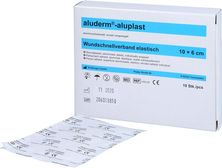 Actual product image Aluderm aluplast elastic 1 m x 6 cm wound dressing, 1 pc. plaster (1 x)