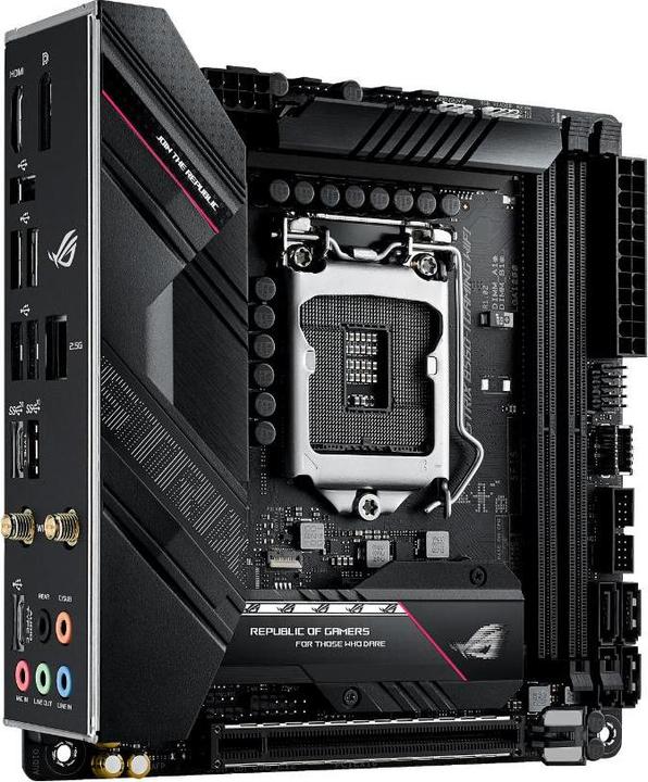 Produktbild ASUS MB ROG STRIX B560-I GAMING Intel,1200,DDR4,mITX (LGA 1200, Intel B560, Mini-ITX)