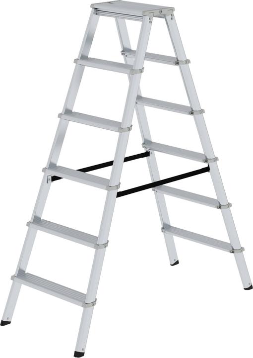 Immagine prodotto Munk ML Scaletta con gradini, accesso bilaterale 2x6 gradini (Scala doppia, 8 cm)