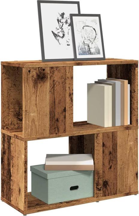 Produktbild VidaXL Bücherregal Raumteiler Standregal Aufbewahrung Büroregal Altholz-Optik (60 x 24 x 63 cm)