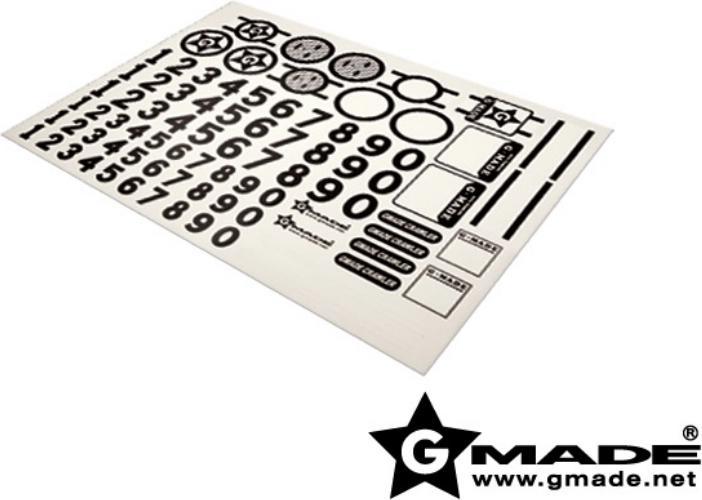 Gmade R1 Decal Sheet