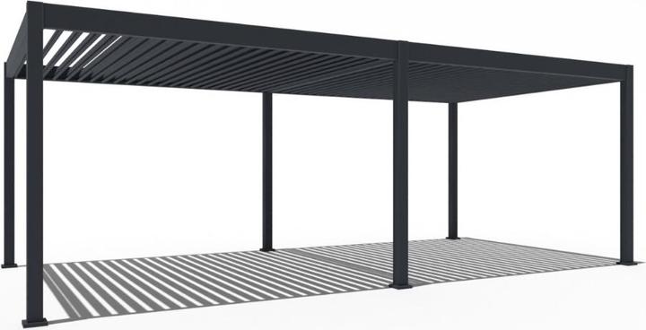 Weide pergola électrique 3.6x7.2m anthracite avec LED (720 cm, 360 cm)