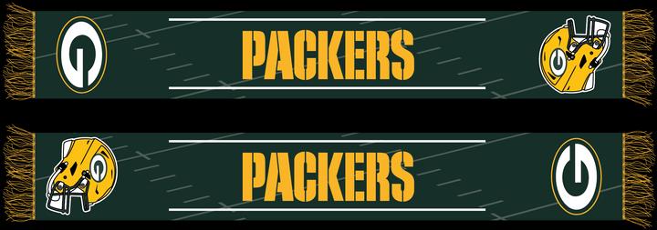 Great Branding Green Bay Packers HD Knitted Jaquard Scarf