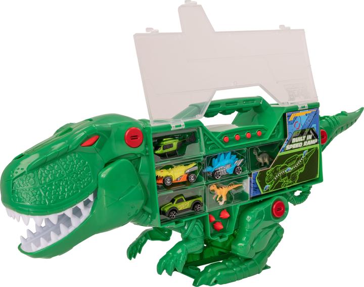 Produktbild Teamsterz BEAST MACHINES Transporter T-Rex mit 6 Autos