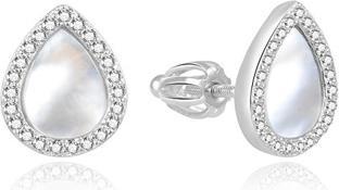 Beneto Timeless silver pearl earrings AGUP2004S (L)