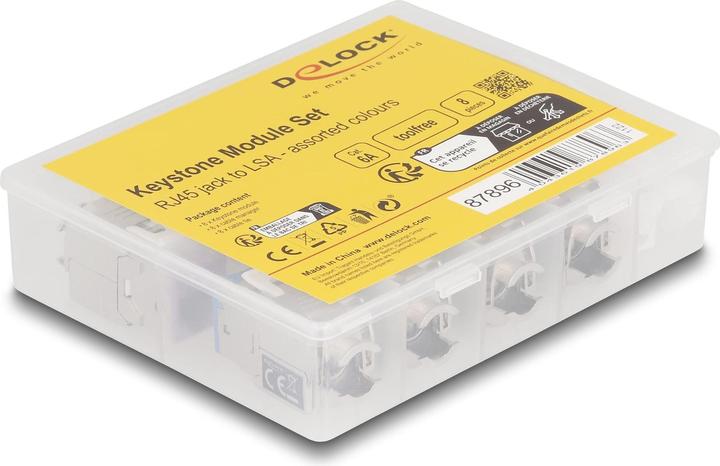 Delock Keystone module RJ45 socket to LSA Cat.6A (Keystone module)