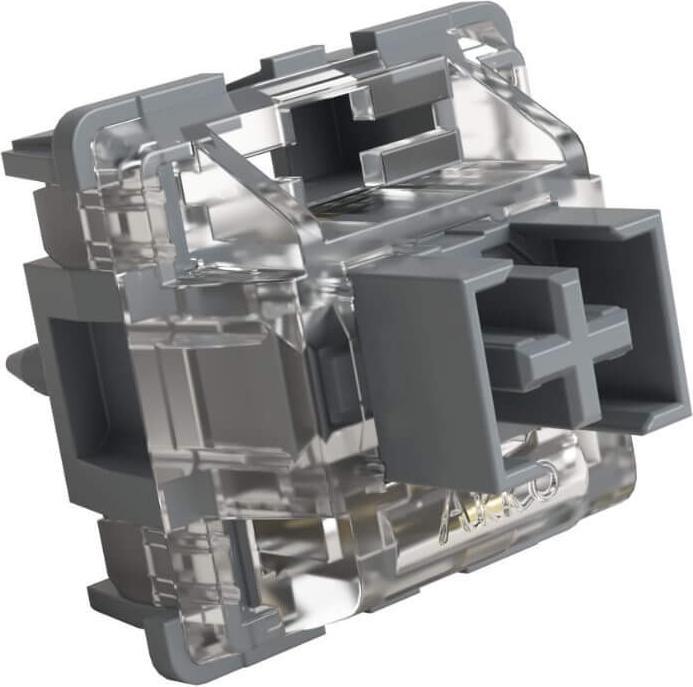 Actual product image Akko V3 Pro Silver Switches, mechanical, 5-pin, linear, MX-Stem, 40g - 45 pieces