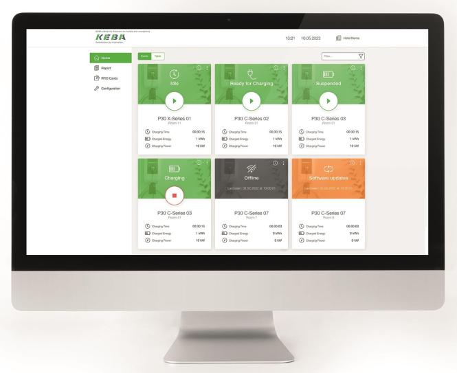 Produktbild Keba E-Mobility Hotel Solution