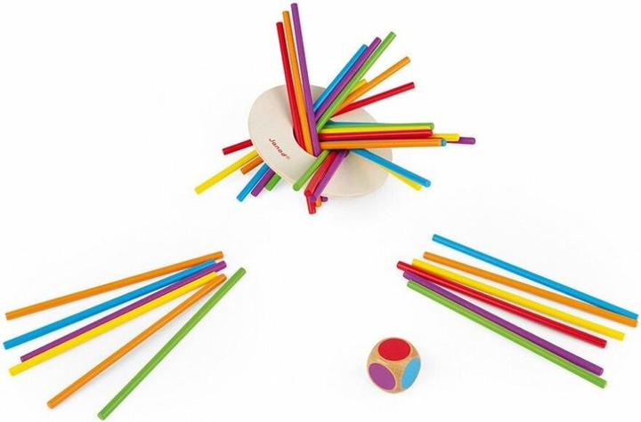 Actual product image Janod Crazy Sticks (German, Spanish, French, Dutch, Italian, English)