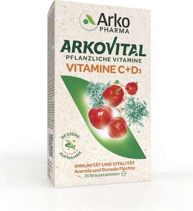 Arkopharma Vitamin C + D3 (20 Stück, Brausetablette, 114 g)