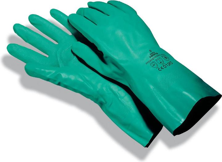 Produktbild Uvex Safety Chemikalienschutzhandschuh uvex profastrong NF33, Baumwollbeflockung, NBR-Beschichtung, EN 374/Ty... (8)