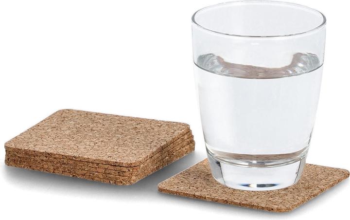 Actual product image Zeller Present Cork glass coaster set (6 x, Glass coaster)