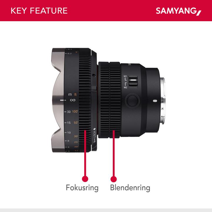 Actual product image Samyang MF adapter for V-AF series