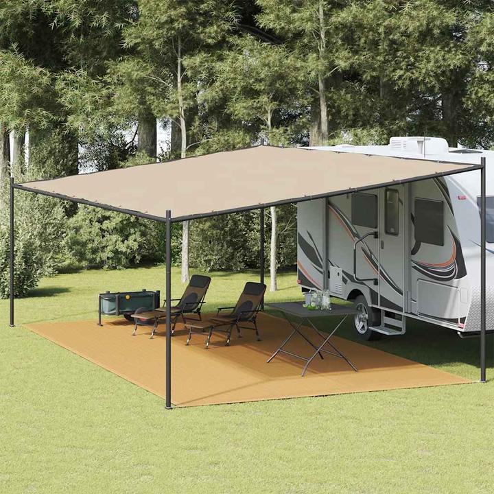VidaXL Zeltteppich Sandfarbe 400x800 cm HDPE
