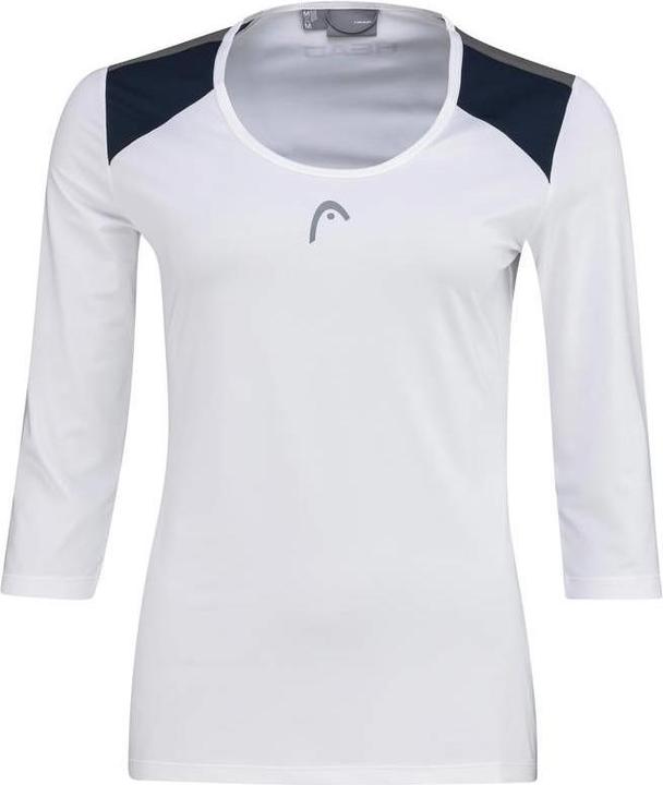 Head Club Tech 3/4 Shirt W weiss/dunkelblau