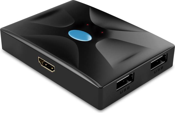 Actual product image Land P021-MTHK02 keyboard-video-mouse switch (kvm) Black