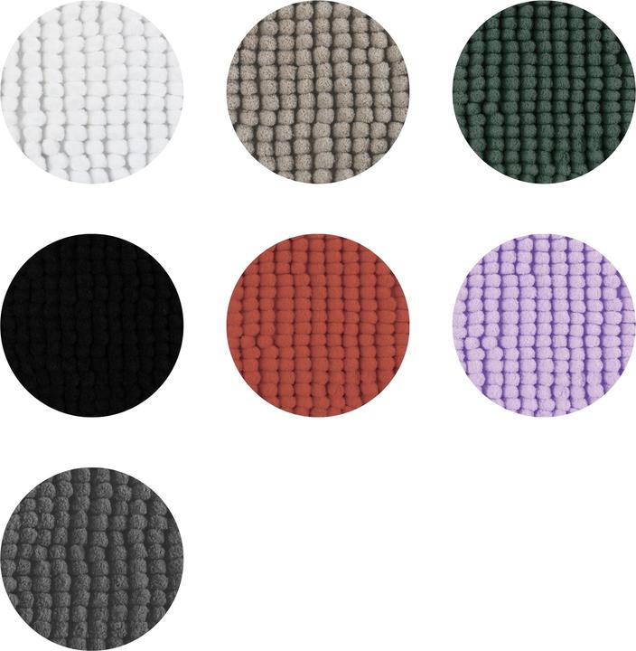 Actual product image spirella Chenille Badteppich 50x80cm Lavendel Lavande - Mikrofaser (40 x 1 x 60 cm)