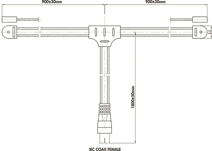 Valeurs nutritives et ingrédients LogiLink Antenne dipôle radio FM pour utilisation à l'intérieur (Câble d'antenne)