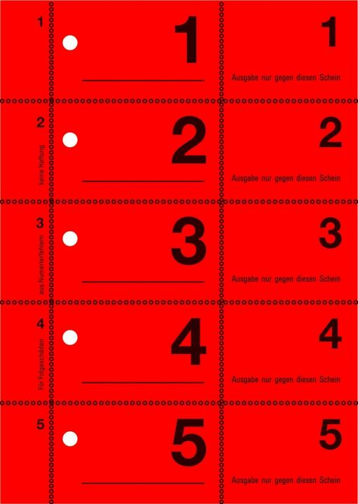 Nutritional values and ingredients Avery Cloakroom numbers (100 x)
