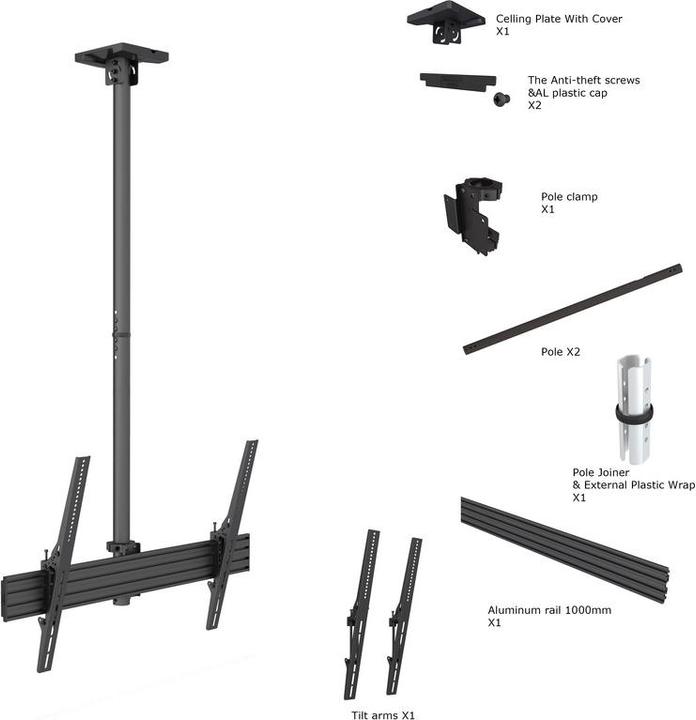 Produktbild Multibrackets M Ceiling Mount Pro MBC1UHD
