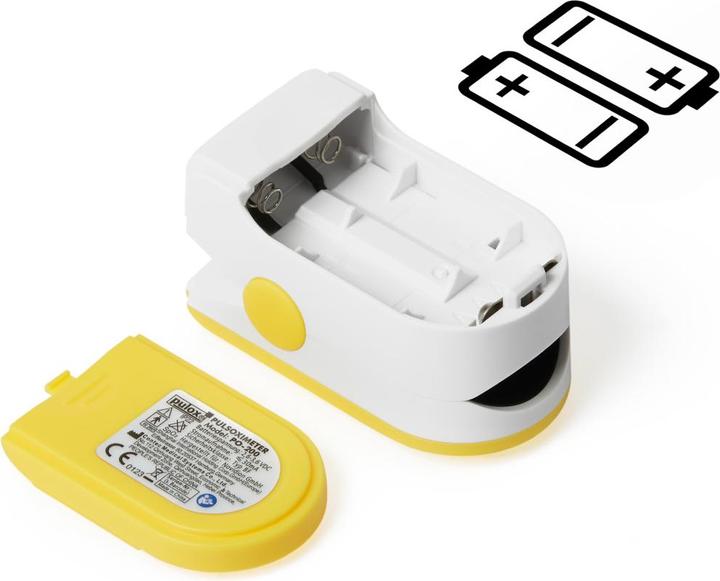 Actual product image Pulox Pulse oximeter PO-100 yellow