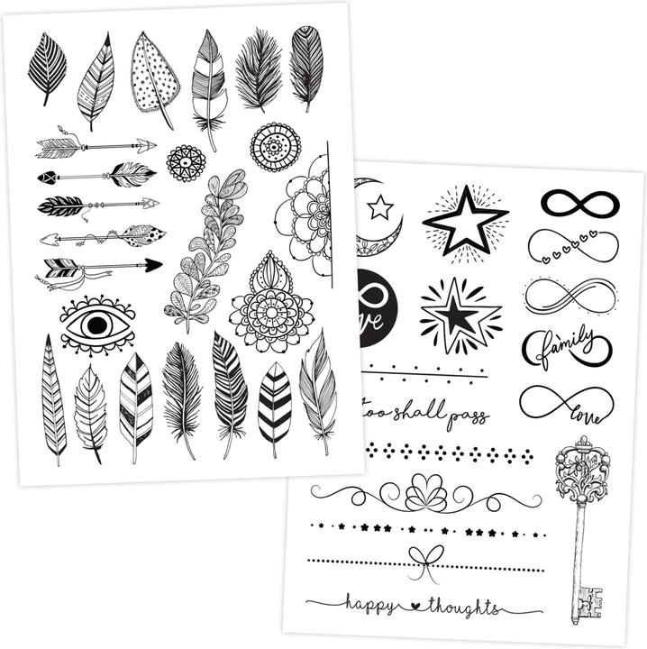 Actual product image Papierdrachen 100 Kindertattoos