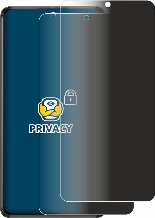 Actual product image BROTECT Anti-spy privacy film Blue light protection film (2 Piece, Xiaomi Redmi Note 10)