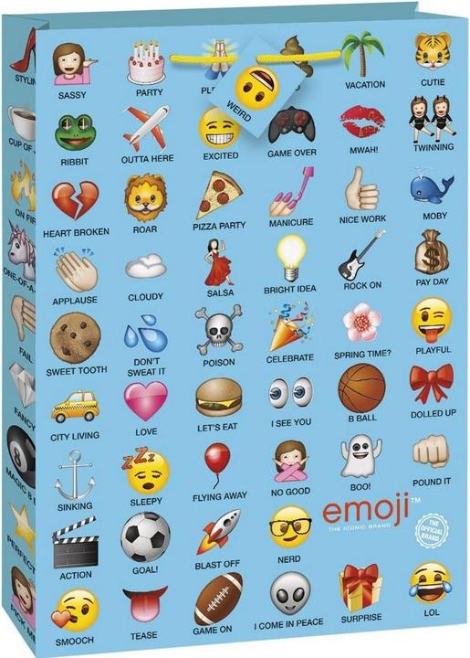Actual product image Unique Party Emoji Jumbo Gift Bag (Cellophane wrap)
