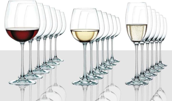 Produktbild Nachtmann Vivendi Weinglas 18-er Set (18 Gläser, Rotweingläser, Weissweingläser)