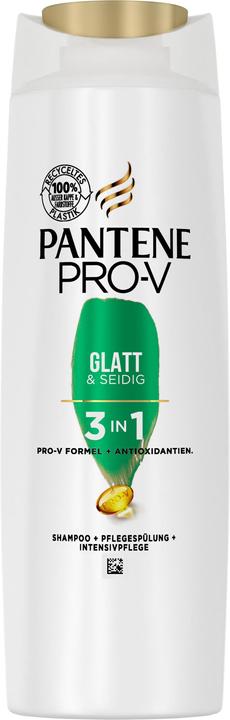 Produktbild Pantene Glatt & Seidig 3in1 (250 ml, Flüssiges Shampoo)