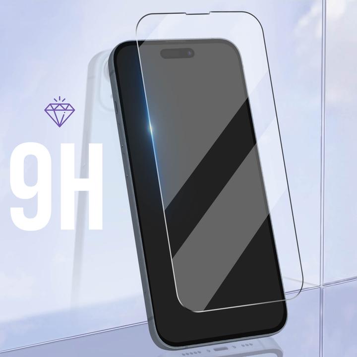 Actual product image Avizar 9H hardness glass display protection film (1 Piece, Apple iPhone 14 Pro)