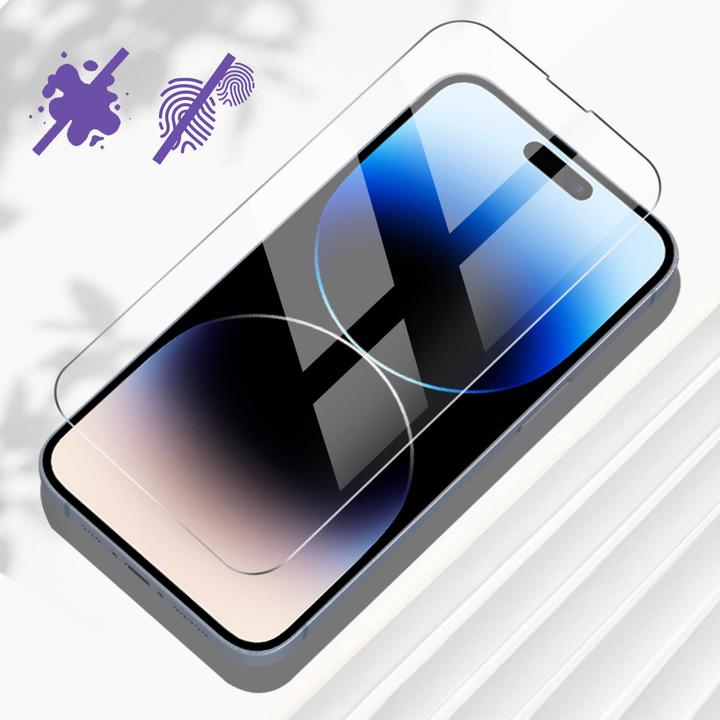 Actual product image Avizar 9H hardness glass display protection film (1 Piece, Apple iPhone 14 Pro)