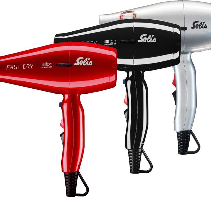 Image du produit Solis Fast Dry 360º ionic rouge Sèche-cheveux professionnel avec cordon rotatif à 360° (381)
