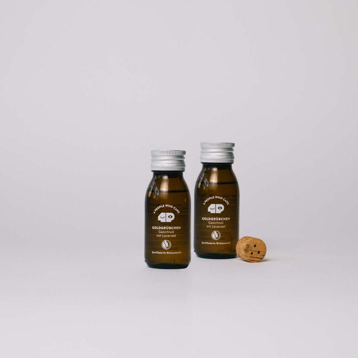 Actual product image 4peoplewhocare Gesichtsöl - Goldgrübchen (Braunglasflasche mit Kork) (50 ml, Face oil)