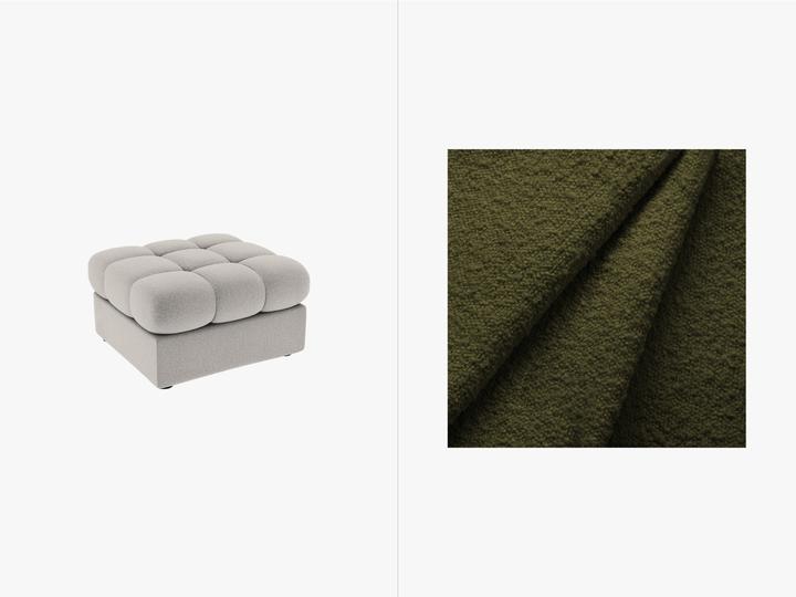 CXL by Christian Lacroix Boucle Pouf, "Yohan", 1 Seat, 60x60x38 Made in Europe