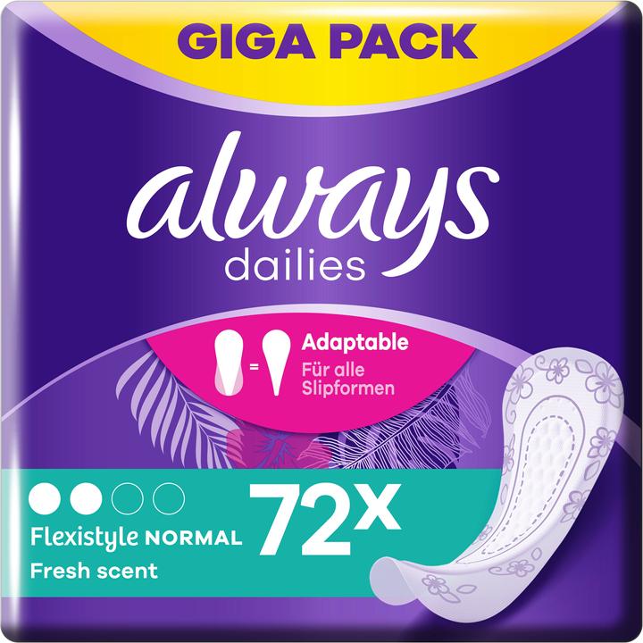 Actual product image Always Dailies Flexistyle (72 x)