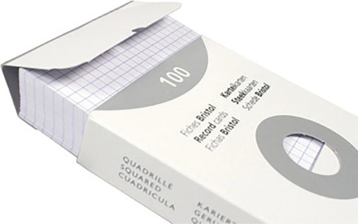Produktbild Exacompta Karteikarten A5 (A4, 205 g/m², 100 x)