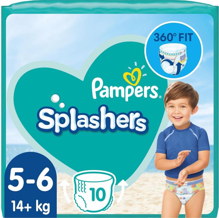 Pampers Splashers (Size 5, Size 6, Pack, 10 Piece)