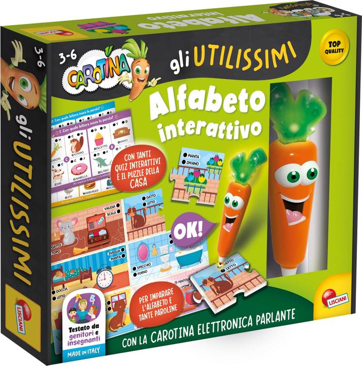 Actual product image Lisciani Talking Pen Carrot The Useful Interactive Alphabet