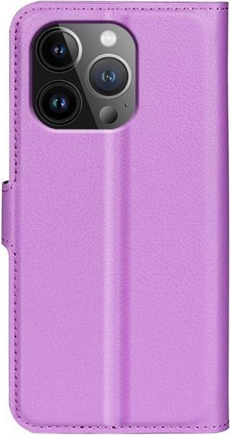 Produktbild MU Classic Litchi Leder Bookcover Series (Apple iPhone 15 Pro)