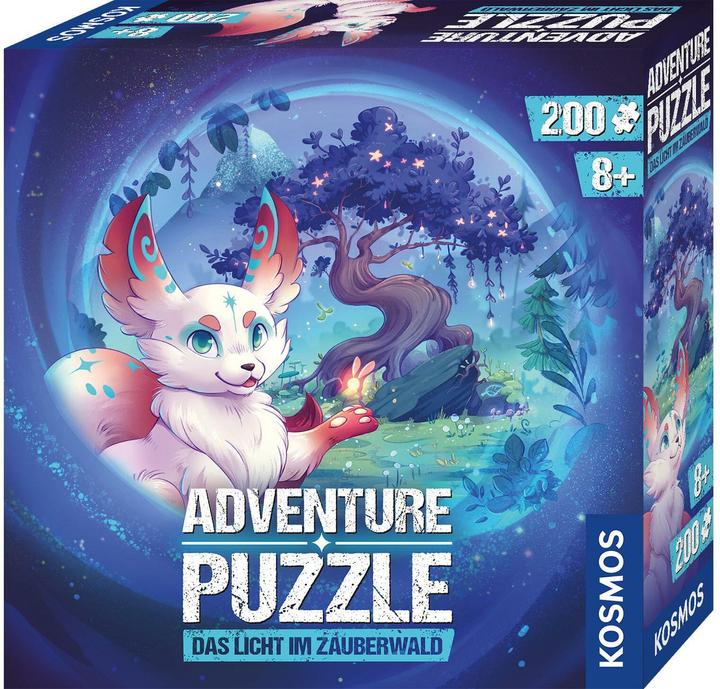Actual product image Kosmos Adventure Puzzle: The light in the enchanted forest (200 pieces)