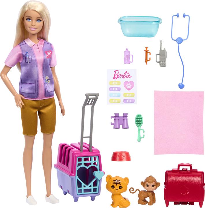 Actual product image Barbie NEW Animal Rescue & Recover Playset