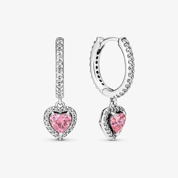 Actual product image Pandora Creoles Sparkling Heart (Sterling silver)