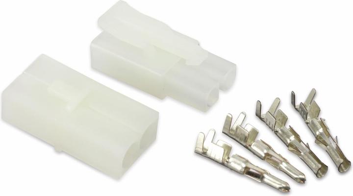 Tamiya Steckverbinder-Set, 2-polig,, Stecker/Kupplung, Crimp