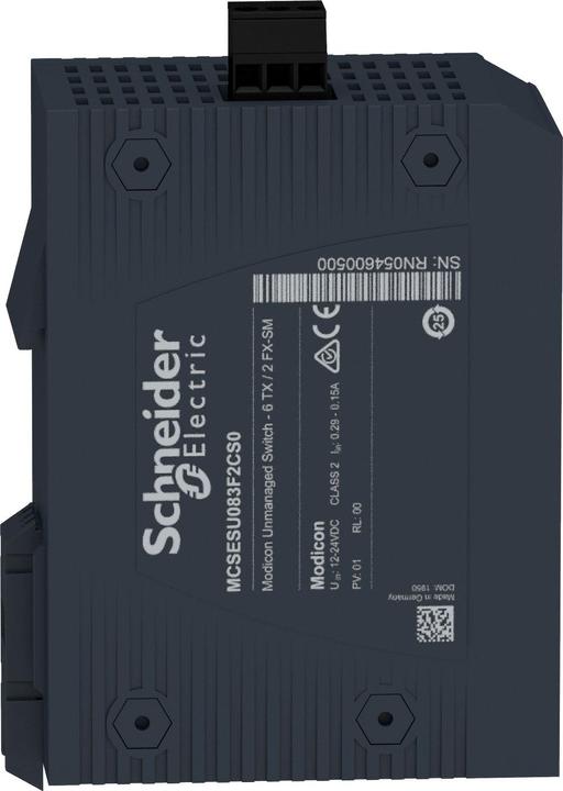 Produktbild Schneider Electric Schneider Modicon MCSESU083F2CS0Unmanaged Switch 6 Ports für Kupfer - Switch - K (6 Ports)