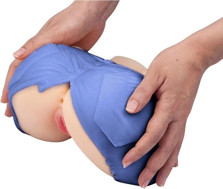 Actual product image MySexPartner Realistic Masturbator "Jeans Short" Vagina-Anus