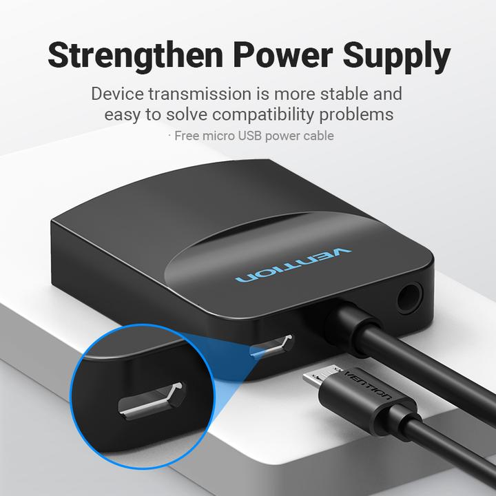 Produktbild Vention VGA zu HDMI Converter Kabel (Klinkenadapter)