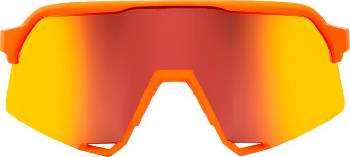 Actual product image 100% S3 Glasses Soft Tact Neon Orange (Soft Tact Neon Orange, Hiper Red)